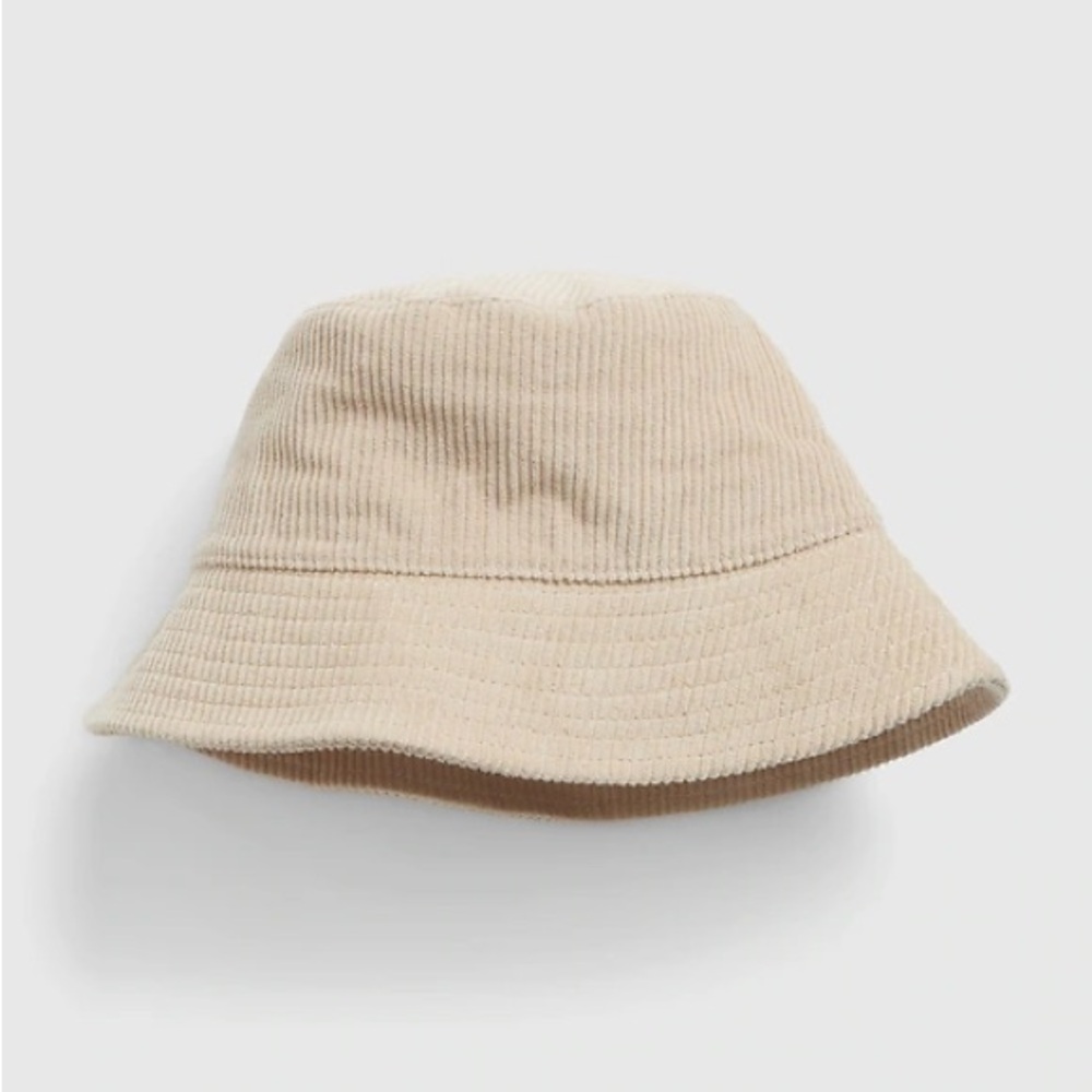 GAP Corduroy Bucket Hat M/L Cotton Light Beige NWT Cord